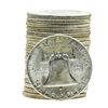 Image 2 : Roll of (20) 1958 Brilliant Uncirculated Franklin Half Dollar Coins