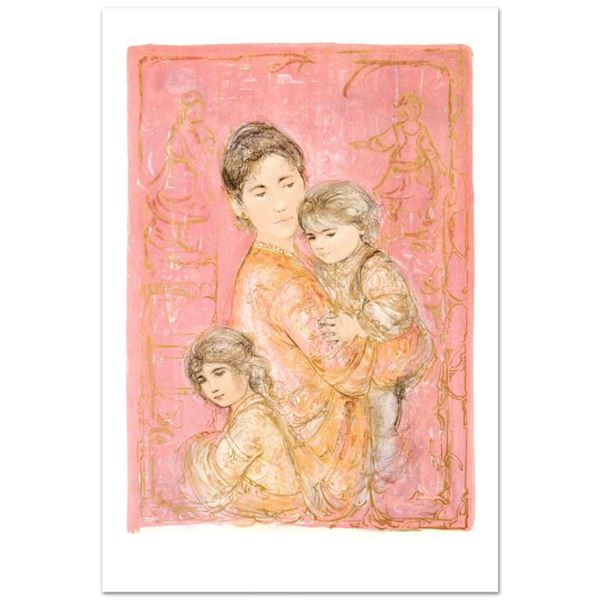 Edna Hibel (1917-2014) "Sonya and Family" Limited Edition Lithograph on Paper