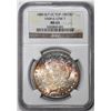 Image 1 : 1880 8/7 CC Top-100 Vam-6 Low 7 $1 Morgan Silver Dollar Coin NGC MS63 Amazing Toning