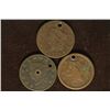 Image 1 : 1817, 1822 & 1856 US LARGE CENTS WITH HOLES