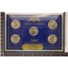 Image 1 : 2008 US QUARTER 5 COIN SET IN HARD PLASTIC CAPSULE