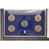 Image 2 : 2008 US QUARTER 5 COIN SET IN HARD PLASTIC CAPSULE
