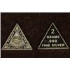 Image 1 : 2-2 GRAM .999 FINE SILVER PYRAMID SHAPED PF INGOTS