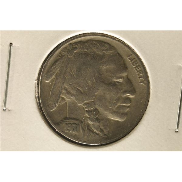 (SEMI-KEY) 1931-S FULL DATE BUFFALO NICKEL