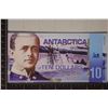 Image 1 : 2011 ANTARCTICA $10 CRISP UNC POLYMER COLORIZED