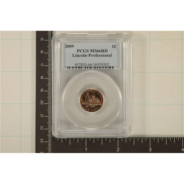 2009 PROFESSIONAL LINCOLN CENT PCGS MS66RD