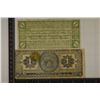 Image 2 : 2-VINTAGE MEXICO 1 PESO BILLS: 1914 DURANGO AND