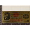 Image 1 : 24KT GOLD FOIL REPLICA OF A US $1000 SILVER DOLLAR