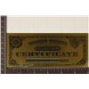 Image 2 : 24KT GOLD FOIL REPLICA OF A US $1000 SILVER DOLLAR