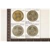 Image 1 : 4-$1 METAL CASINO GAMING TOKENS: 2000 ALADDIN'S,
