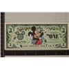 Image 1 : 2000 DISNEY $1 CRISP UNC COLORIZED BILL "MICKEY"