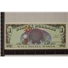 Image 2 : 2000 DISNEY $1 CRISP UNC COLORIZED BILL "MICKEY"