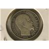 Image 2 : 1859 DANISH WEST INDIES SILVER 5 CENT .035 OZ. ASW