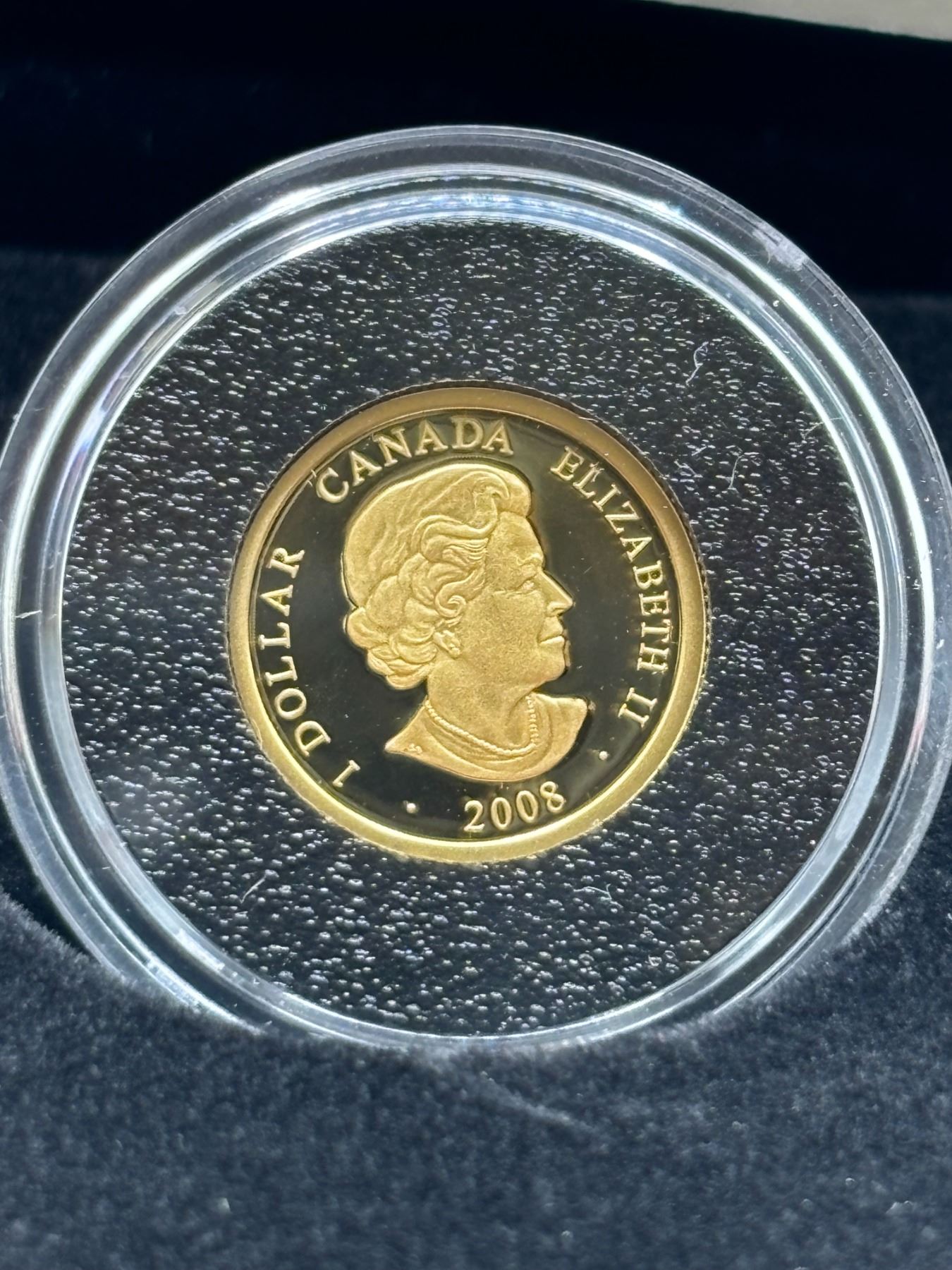 2008 $1 Gold Louis. 1.58g of pure gold. (tax exempt)