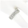 Image 6 : Vintage Platinum 4.50 ctw 18 Marquise Prong Diamond Eternity Wedding Band Ring
