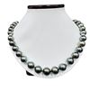 Image 1 : Pearl and Diamond Necklace - 14KT White Gold