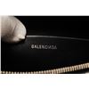 Image 7 : Balenciaga Black Leather Everyday Script Logo Medium Pouch