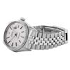 Image 9 : Rolex Mens Stainless Steel Silver Index Fluted Bezel Datejust Wristwatch 36MM