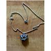 Image 2 : Diamond & Sapphire Star of David necklace