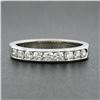 Image 2 : Classic 18k White Gold 0.54 ctw 9 Channel Set Round Diamond Wedding Band Ring