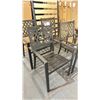 Image 2 : SET OF 4 ALUMINUM PATIO CHAIRS