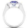 Image 4 : 14KT White Gold 2.02ct Tanzanite and Diamond Ring