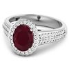 Image 4 : 14KT White Gold 2.3ct Ruby and Diamond Ring