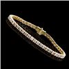 Image 1 : 14KT Yellow Gold 5.75ctw Diamond Bracelet
