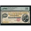Image 1 : 1882 $20 Gold Certificate PMG 53