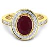 Image 2 : 14KT Yellow Gold 2.3ctw Ruby and Diamond Ring