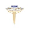 Image 3 : 14KT Yellow Gold 1.75ct Tanzanite and Diamond Ring