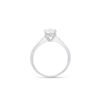 Image 3 : 14KT White Gold 1.23ct F Color Lab Diamond Ring