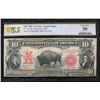 Image 1 : 1901 $10 Bison Legal Tender Note PCGS 30