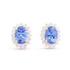 Image 1 : 14KT Yellow Gold 1.64cts Tanzanite and Diamond Earrings