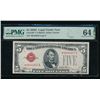 Image 1 : 1928E $5 STAR Legal Tender Note PMG 64EPQ