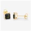 Image 2 : 14KT Yellow Gold 1.48ctw Green Tourmaline Earrings