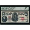 Image 1 : 1907 $5 Legal Tender Note PMG 35EPQ