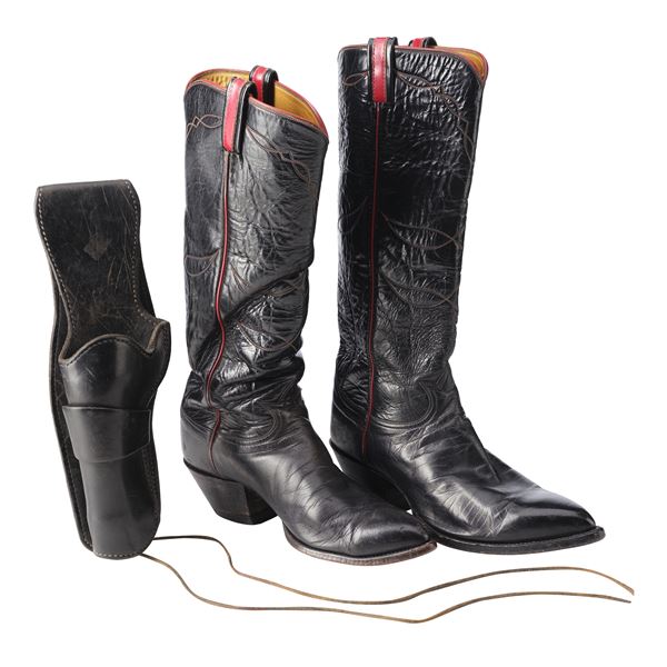 76. Yul Brynner's Cowboy Boots and Holster ### YUL BRYNNER