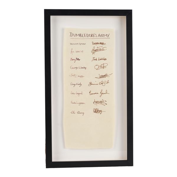 163. Framed Key Cast-Autographed "Dumbledore's Army" Parchment ### HARRY POTTER AND THE ORDER OF THE