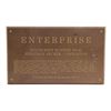 Image 1 : 320. Michael and Denise Okuda Collection: Michael Okuda-Signed Enterprise Dedication Plaque ### STAR