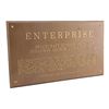 Image 2 : 320. Michael and Denise Okuda Collection: Michael Okuda-Signed Enterprise Dedication Plaque ### STAR