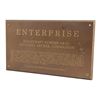 Image 3 : 320. Michael and Denise Okuda Collection: Michael Okuda-Signed Enterprise Dedication Plaque ### STAR