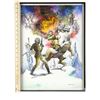 Image 5 : 407. William Plumb Collection: Framed Hand-Drawn Boris Vallejo Luke Skywalker on Tauntaun Poster Com