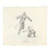 Image 1 : 412. Hand-Drawn Ralph McQuarrie Luke Skywalker and Darth Vader Concept Sketch ### STAR WARS: THE EMP