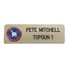 454. Pete "Maverick" Mitchell's (Tom Cruise) Production-Made Uniform Nameplate ### TOP GUN (1986)