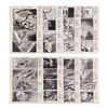 Image 1 : 510. Set of Eight Martin Asbury Hand-drawn "Burn and Bag" Storyboard Pages ### ALIEN3 (1992)
