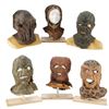 Image 1 : 533. Set of Six Production-Made Alien Masks ### BABYLON 5 (1994-1998)