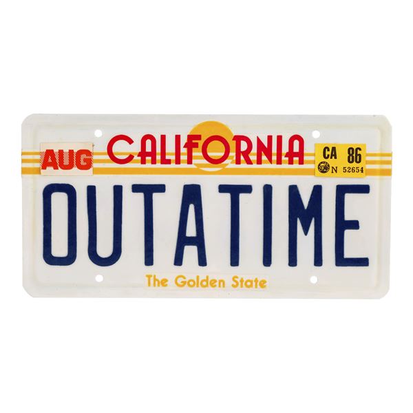 548. OUTATIME License Plate Used at Official Universal Studios Promotional Events ### BACK TO THE FU