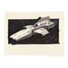 Image 1 : 591. Hand-Drawn Ralph McQuarrie Colonial Viper in Flight Concept Illustration ### BATTLESTAR GALACTI