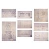 Image 1 : 712. Set of Eight Snake Tower Blueprints ### CONAN THE BARBARIAN (1982)